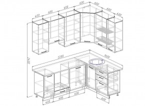 Кухонный гарнитур угловой Демо 2200х1600 (Стол. 26мм) в Ишиме - ishim.mebel24.online | фото 2