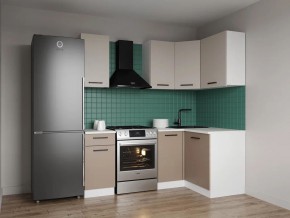Кухонный гарнитур угловой Каппучино 2000*1200 (Стол. 38мм) в Ишиме - ishim.mebel24.online | фото