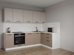 Кухонный гарнитур угловой Каппучино 2600*1600 (Стол. 38мм) в Ишиме - ishim.mebel24.online | фото