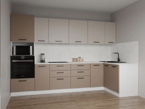 Кухонный гарнитур угловой Каппучино 3200*1400 (Стол. 26мм) в Ишиме - ishim.mebel24.online | фото 1