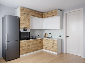 Кухонный гарнитур угловой Лада 2200*1700 (Стол. 38мм) в Ишиме - ishim.mebel24.online | фото