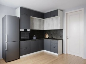 Кухонный гарнитур угловой Санторини 2200*1700 (Стол. 38мм) в Ишиме - ishim.mebel24.online | фото 1