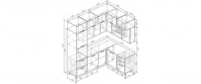 Кухонный гарнитур угловой Санторини 2200*1700 (Стол. 38мм) в Ишиме - ishim.mebel24.online | фото 2