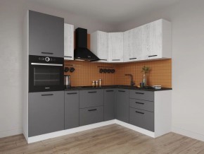 Кухонный гарнитур угловой Санторини 2400*1600 (Стол. 38мм) в Ишиме - ishim.mebel24.online | фото 1