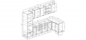 Кухонный гарнитур угловой Санторини 3200*1400 (Стол. 38мм) в Ишиме - ishim.mebel24.online | фото 2