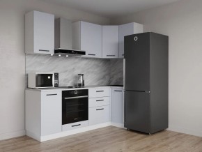 Кухонный гарнитур угловой Смоки 2200*1000 (Стол. 38 мм) в Ишиме - ishim.mebel24.online | фото