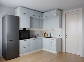 Кухонный гарнитур угловой Смоки 2200*1700 (Стол. 26мм) в Ишиме - ishim.mebel24.online | фото 1