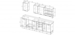 Кухонный гарнитур Виола 2800 (Стол. 26мм) в Ишиме - ishim.mebel24.online | фото 2