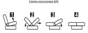 ЛАУРА ЛЮКС Диван Лаура Люкс БД+2подушки в Ишиме - ishim.mebel24.online | фото 7