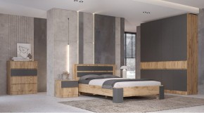 ЛЕНОРА Спальный гарнитур (модульный) графит в Ишиме - ishim.mebel24.online | фото 1