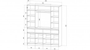 ЛЕНОРА Спальный гарнитур (модульный) графит в Ишиме - ishim.mebel24.online | фото 9