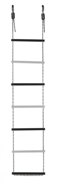 Лестница веревочная 7 перекладин цв.черный, белый D=25  в Ишиме - ishim.mebel24.online | фото 1