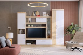 МАКСИ К1 Стенка для гостиной дуб сонома/белое дерево в Ишиме - ishim.mebel24.online | фото 5
