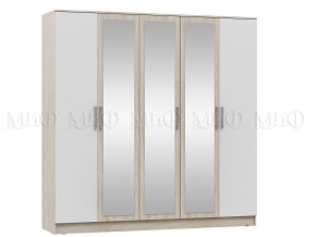 МАРТИНА СГ Шкаф для одежды 5-дверный (венге/белый) в Ишиме - ishim.mebel24.online | фото