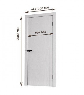 Межкомнатная дверь Bolivar Роялвуд белый (комплект) 600 в Ишиме - ishim.mebel24.online | фото