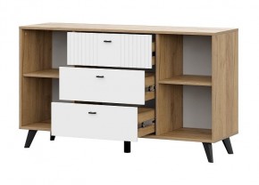 МИЛАН Детская (Дуб Золотой/Белый матовый) в Ишиме - ishim.mebel24.online | фото 17