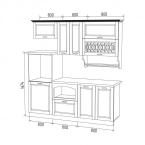 МИЛАНО Кухонный гарнитур 2,0 м Компоновка №3 в Ишиме - ishim.mebel24.online | фото 6