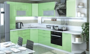 Модульная кухня Ксения Олива в Ишиме - ishim.mebel24.online | фото 1