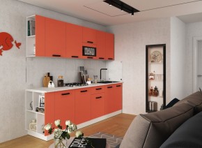 Модульная кухня Осло карбон манго в Ишиме - ishim.mebel24.online | фото 1