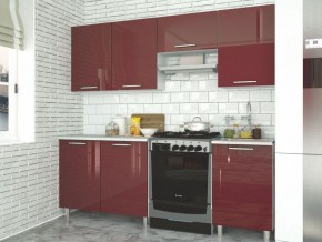 Модульная кухня Танго бордо в Ишиме - ishim.mebel24.online | фото 2