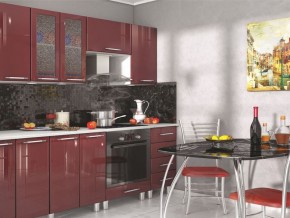 Модульная кухня Танго бордо в Ишиме - ishim.mebel24.online | фото 3