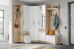 Модульная прихожая Денвер Дуб сонома/Белый в Ишиме - ishim.mebel24.online | фото 2