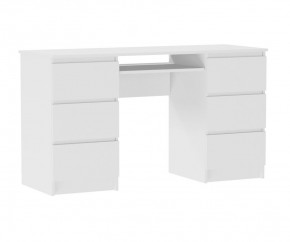 МОРИ МС-2 Стол 6 ящиков (белый) в Ишиме - ishim.mebel24.online | фото 2