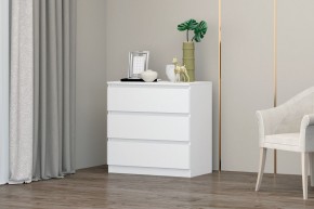 МС "Хилтон" Комод №2 800 (3 ящ.) белый текстурный в Ишиме - ishim.mebel24.online | фото