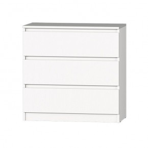 МС "Хилтон" Комод №2 800 (3 ящ.) белый текстурный в Ишиме - ishim.mebel24.online | фото 2