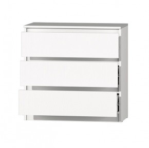 МС "Хилтон" Комод №2 800 (3 ящ.) белый текстурный в Ишиме - ishim.mebel24.online | фото 3
