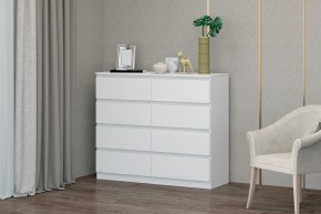МС "Хилтон" Комод №3 1200 (8 ящ.) белый текстурный в Ишиме - ishim.mebel24.online | фото