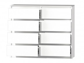 МС "Хилтон" Комод №3 1200 (8 ящ.) белый текстурный в Ишиме - ishim.mebel24.online | фото 3