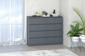 МС "Хилтон" Комод №3 1200 (8 ящ.) графит в Ишиме - ishim.mebel24.online | фото