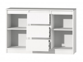 МС "Хилтон" Комод №4 1200 (белый текстурный) в Ишиме - ishim.mebel24.online | фото 3