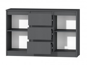 МС "Хилтон" Комод №4 1200 (графит) в Ишиме - ishim.mebel24.online | фото 3