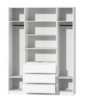 МС "Хилтон" Шкаф №1 1600 (Белый текстурный) в Ишиме - ishim.mebel24.online | фото 3