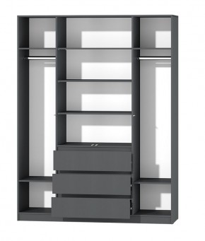 МС "Хилтон" Шкаф №1 1600 (Графит) в Ишиме - ishim.mebel24.online | фото 3