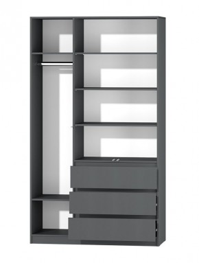 МС "Хилтон" Шкаф №2 1200 (Графит) в Ишиме - ishim.mebel24.online | фото 3