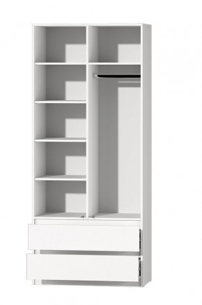 МС "Хилтон" Шкаф №3 900 (Белый текстурный) в Ишиме - ishim.mebel24.online | фото 3