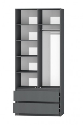 МС "Хилтон" Шкаф №3 900 (Графит) в Ишиме - ishim.mebel24.online | фото 3