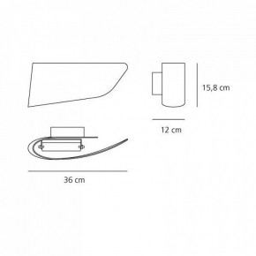 Накладной светильник Artemide  1230030A в Ишиме - ishim.mebel24.online | фото 2