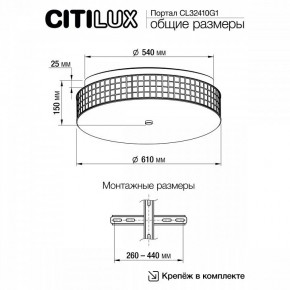 Накладной светильник Citilux Портал CL32410G1 в Ишиме - ishim.mebel24.online | фото 11