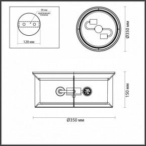 Накладной светильник Odeon Light Mavret 4961/2C в Ишиме - ishim.mebel24.online | фото 3