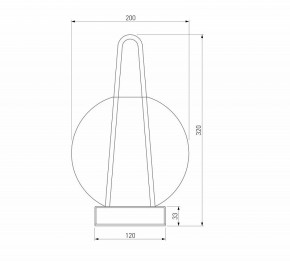 Настольная лампа декоративная Eurosvet Frasco 80507/1 черный в Ишиме - ishim.mebel24.online | фото 3