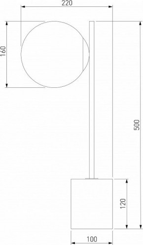 Настольная лампа декоративная Eurosvet Marbella 01157/1 черный в Ишиме - ishim.mebel24.online | фото 3