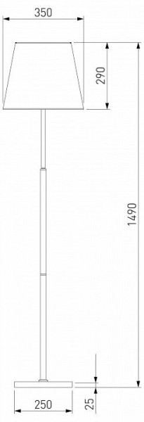 Настольная лампа декоративная Eurosvet Ozark 01156/1 латунь в Ишиме - ishim.mebel24.online | фото 2
