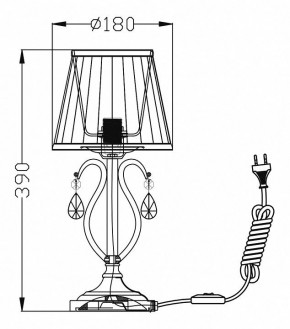 Настольная лампа декоративная Maytoni Brionia ARM172-01-G в Ишиме - ishim.mebel24.online | фото 2