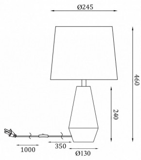 Настольная лампа декоративная Maytoni Calvin Table Z181-TL-01-W в Ишиме - ishim.mebel24.online | фото 2