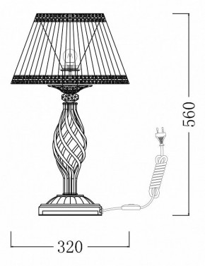 Настольная лампа декоративная Maytoni Grace ARM247-00-G в Ишиме - ishim.mebel24.online | фото 7