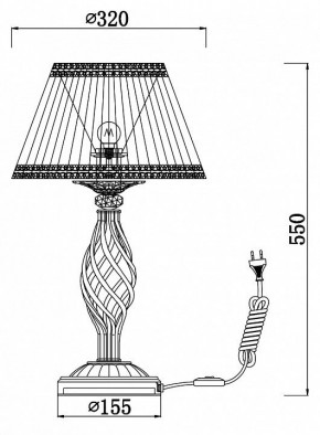 Настольная лампа декоративная Maytoni Grace RC247-TL-01-R в Ишиме - ishim.mebel24.online | фото 3
